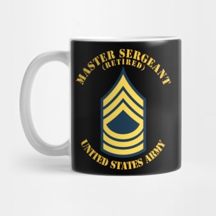 POCKET - MSG - Master Sergeant  - Blue - Retired Mug